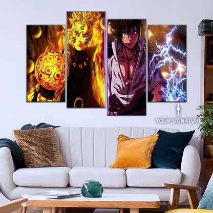 Naruto Wall Art - OP5006 - Naruto Uzumaki - Sasuke Uchiha - Naruto Poster - Naruto Canvas
