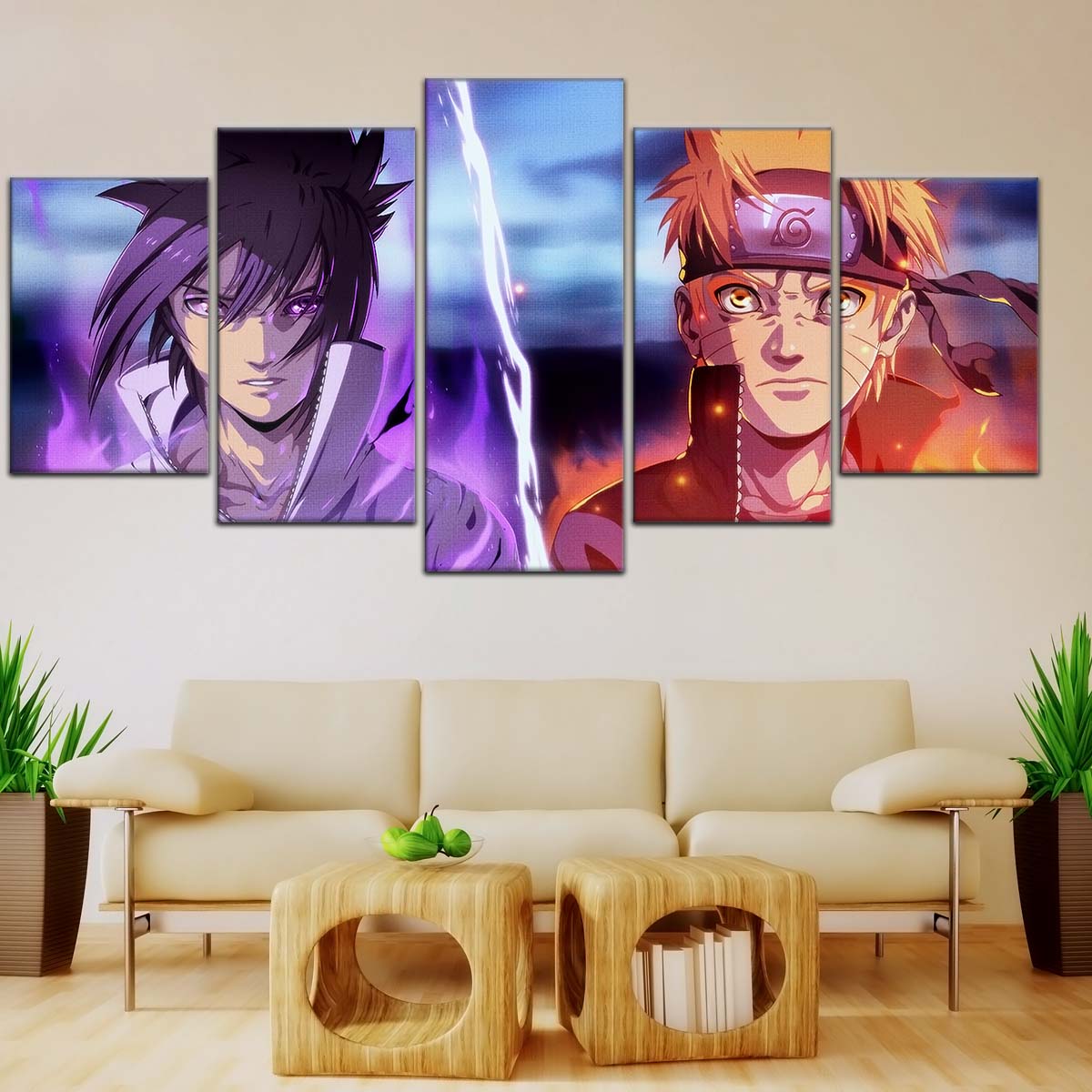 Naruto Wall Art - OP5007 - Naruto Uzumaki - Sasuke Uchiha - Naruto Poster - Naruto Canvas