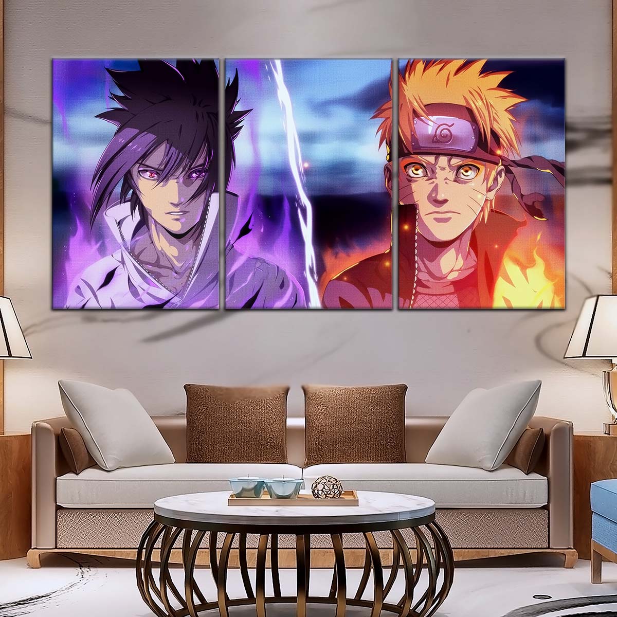 Naruto Wall Art - OP5007 - Naruto Uzumaki - Sasuke Uchiha - Naruto Poster - Naruto Canvas