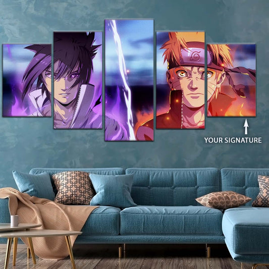 Naruto Wall Art - OP5007 - Naruto Uzumaki - Sasuke Uchiha - Naruto Poster - Naruto Canvas