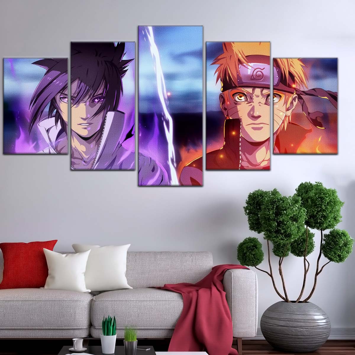 Naruto Wall Art - OP5007 - Naruto Uzumaki - Sasuke Uchiha - Naruto Poster - Naruto Canvas
