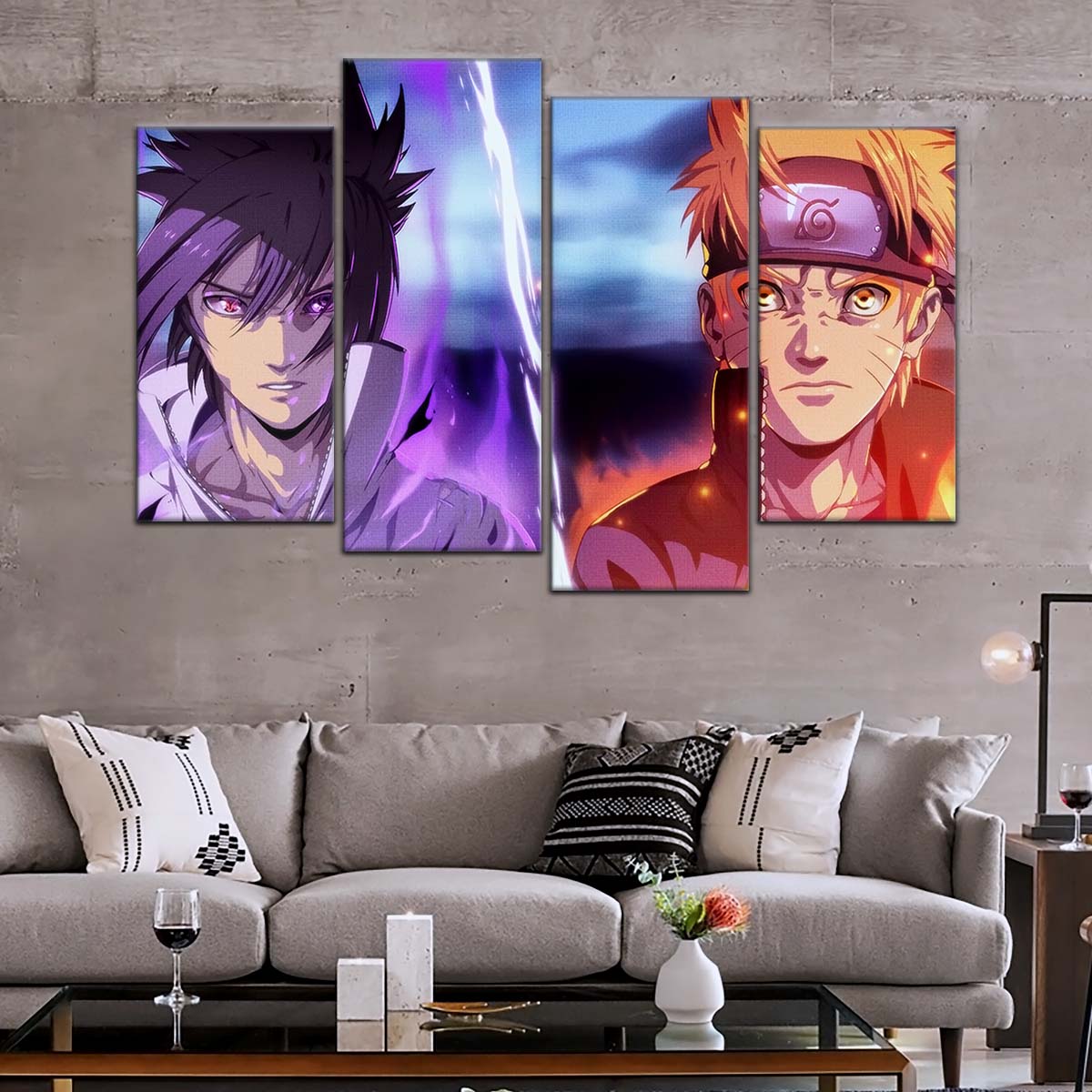 Naruto Wall Art - OP5007 - Naruto Uzumaki - Sasuke Uchiha - Naruto Poster - Naruto Canvas