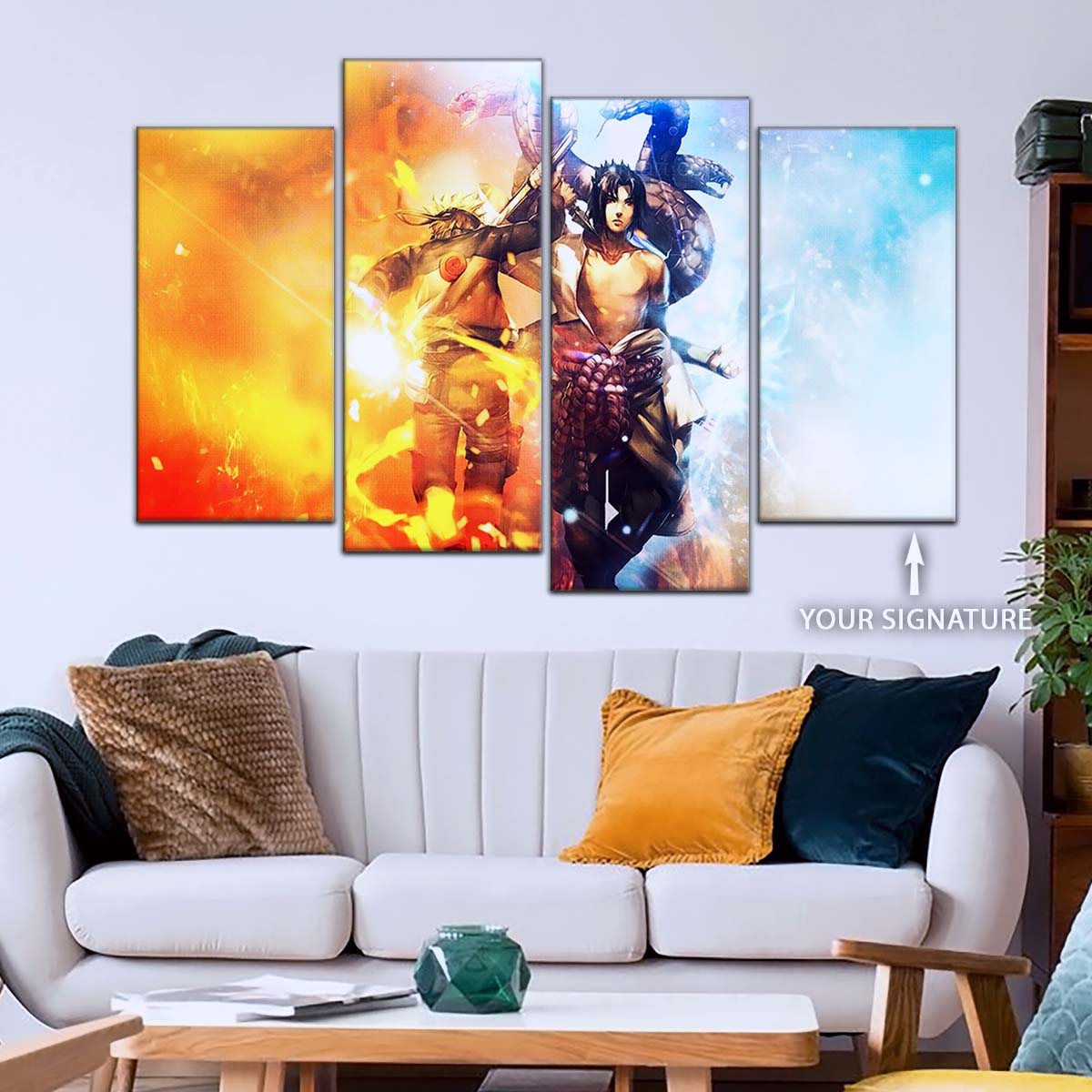 Naruto Wall Art - OP5008 - Naruto Uzumaki - Sasuke Uchiha - Naruto Poster - Naruto Canvas