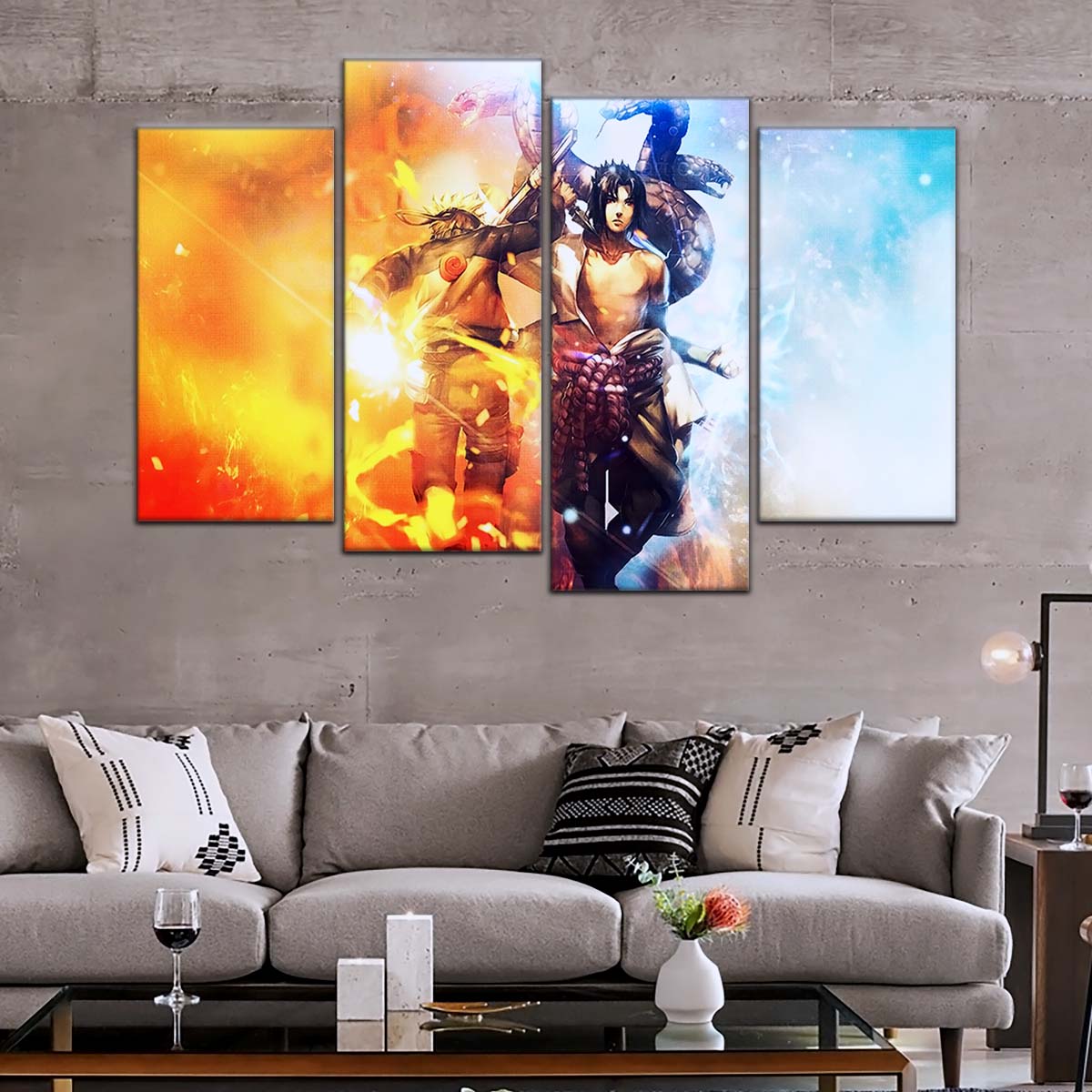 Naruto Wall Art - OP5008 - Naruto Uzumaki - Sasuke Uchiha - Naruto Poster - Naruto Canvas