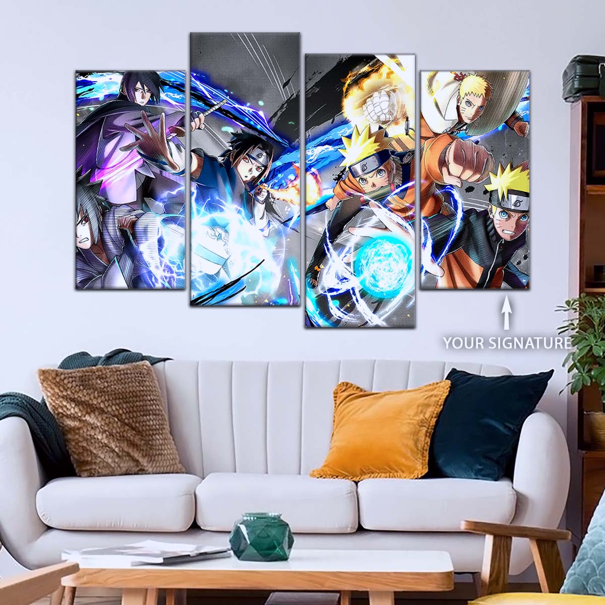 Naruto Wall Art - OP5009 - Naruto Uzumaki - Sasuke Uchiha - Naruto Poster - Naruto Canvas