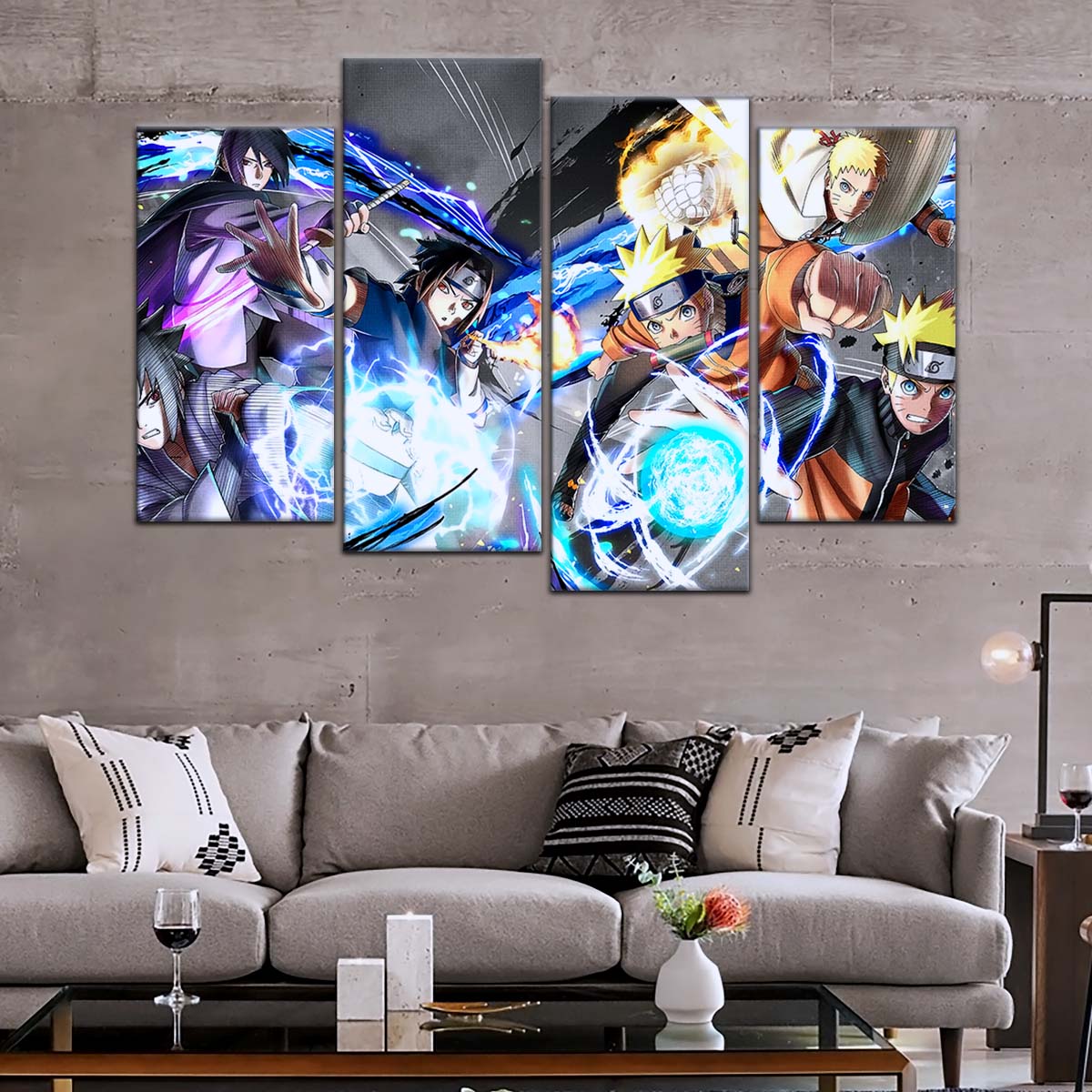 Naruto Wall Art - OP5009 - Naruto Uzumaki - Sasuke Uchiha - Naruto Poster - Naruto Canvas