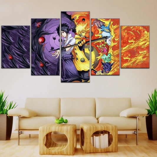 Naruto Wall Art - OP5010 - Naruto Uzumaki - Sasuke Uchiha - Naruto Poster - Naruto Canvas