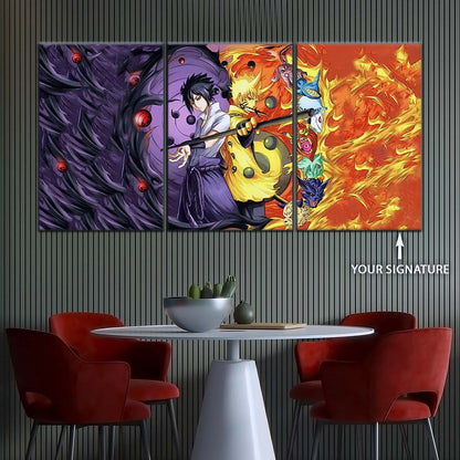 Naruto Wall Art - OP5010 - Naruto Uzumaki - Sasuke Uchiha - Naruto Poster - Naruto Canvas