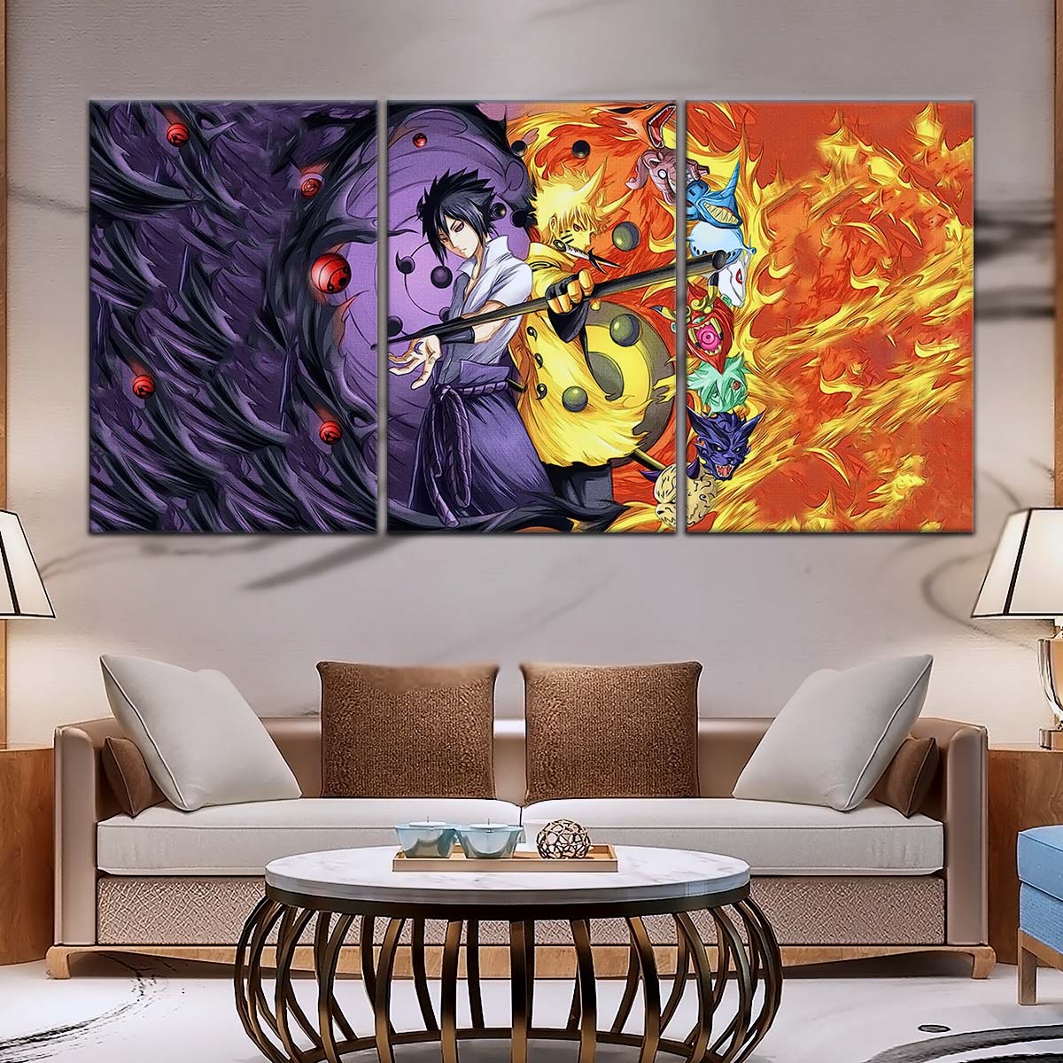 Naruto Wall Art - OP5010 - Naruto Uzumaki - Sasuke Uchiha - Naruto Poster - Naruto Canvas