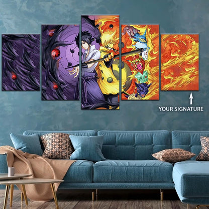 Naruto Wall Art - OP5010 - Naruto Uzumaki - Sasuke Uchiha - Naruto Poster - Naruto Canvas