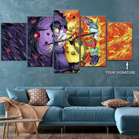 Naruto Wall Art - OP5010 - Naruto Uzumaki - Sasuke Uchiha - Naruto Poster - Naruto Canvas