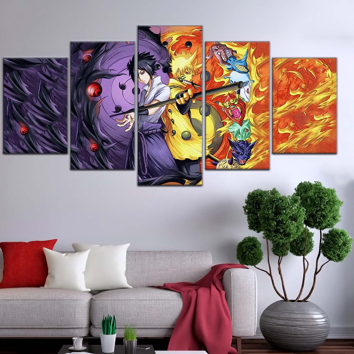 Naruto Wall Art - OP5010 - Naruto Uzumaki - Sasuke Uchiha - Naruto Poster - Naruto Canvas