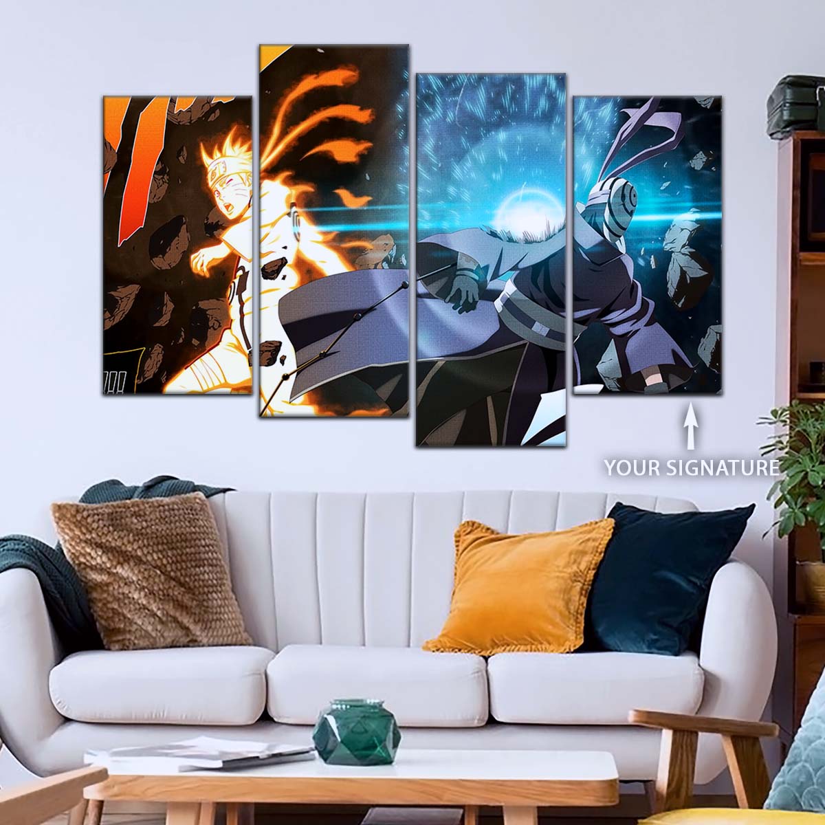 Naruto Wall Art - OP5011 - Sage of Six Paths - Naruto Uzumaki - Obito Uchiha - Naruto Poster - Naruto Canvas