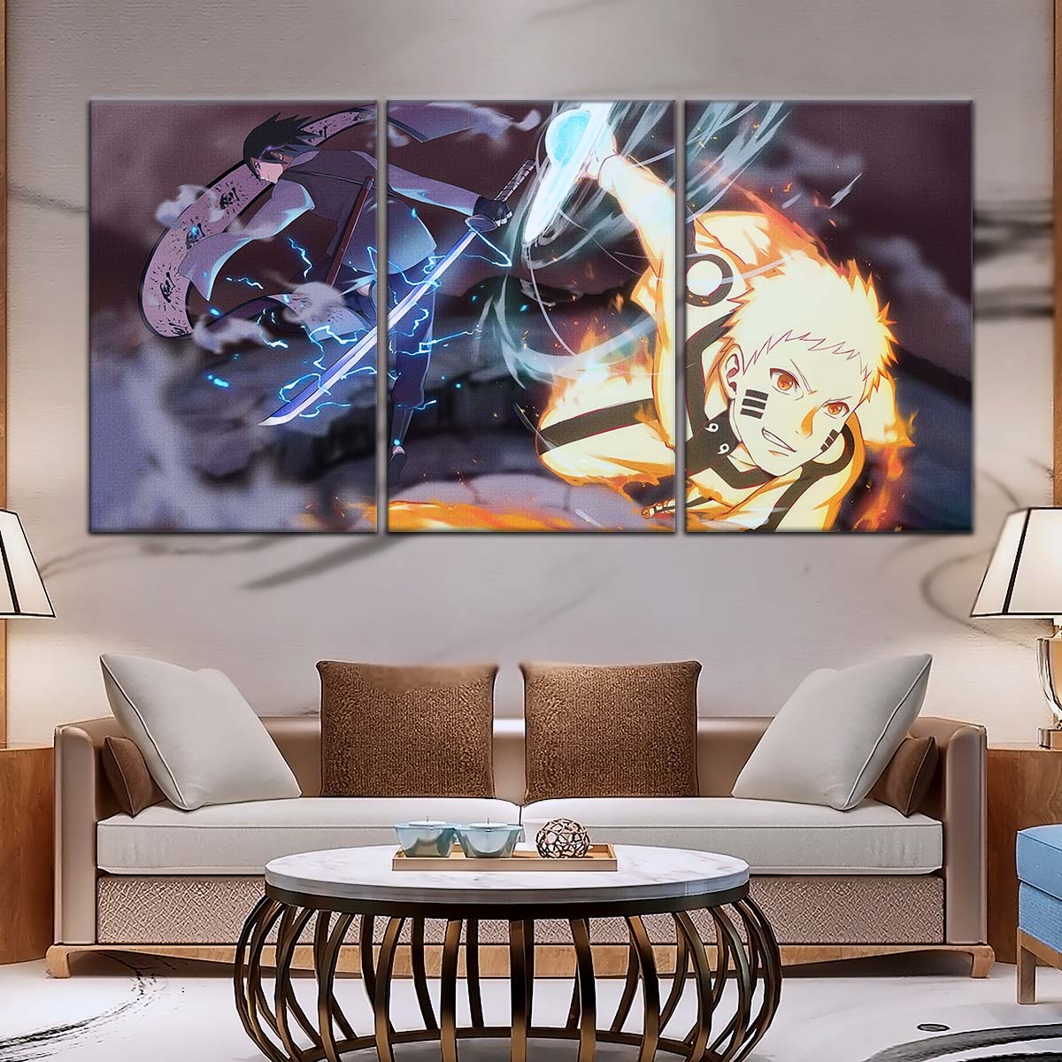 Naruto Wall Art - OP5012 - Naruto Uzumaki - Sasuke Uchiha - Naruto Poster - Naruto Canvas
