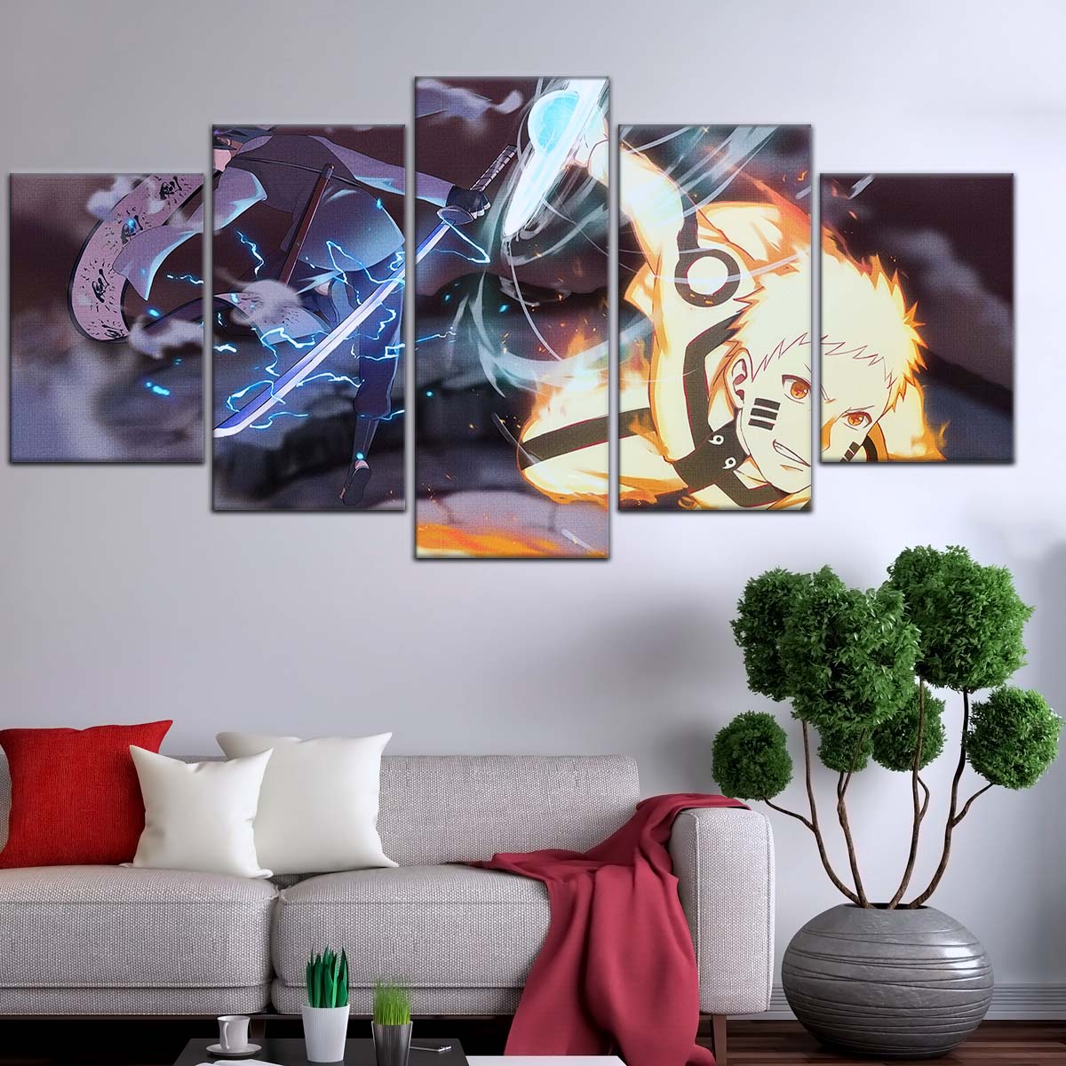 Naruto Wall Art - OP5012 - Naruto Uzumaki - Sasuke Uchiha - Naruto Poster - Naruto Canvas