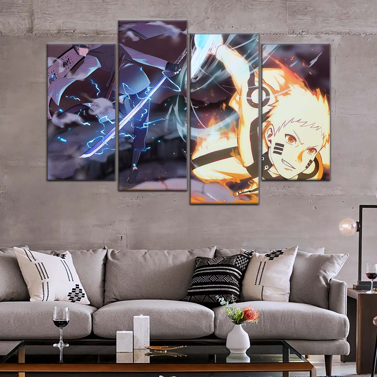 Naruto Wall Art - OP5012 - Naruto Uzumaki - Sasuke Uchiha - Naruto Poster - Naruto Canvas