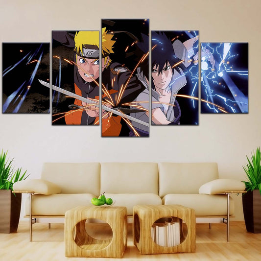 Naruto Wall Art - OP5013 - Naruto Uzumaki - Sasuke Uchiha - Naruto Poster - Naruto Canvas
