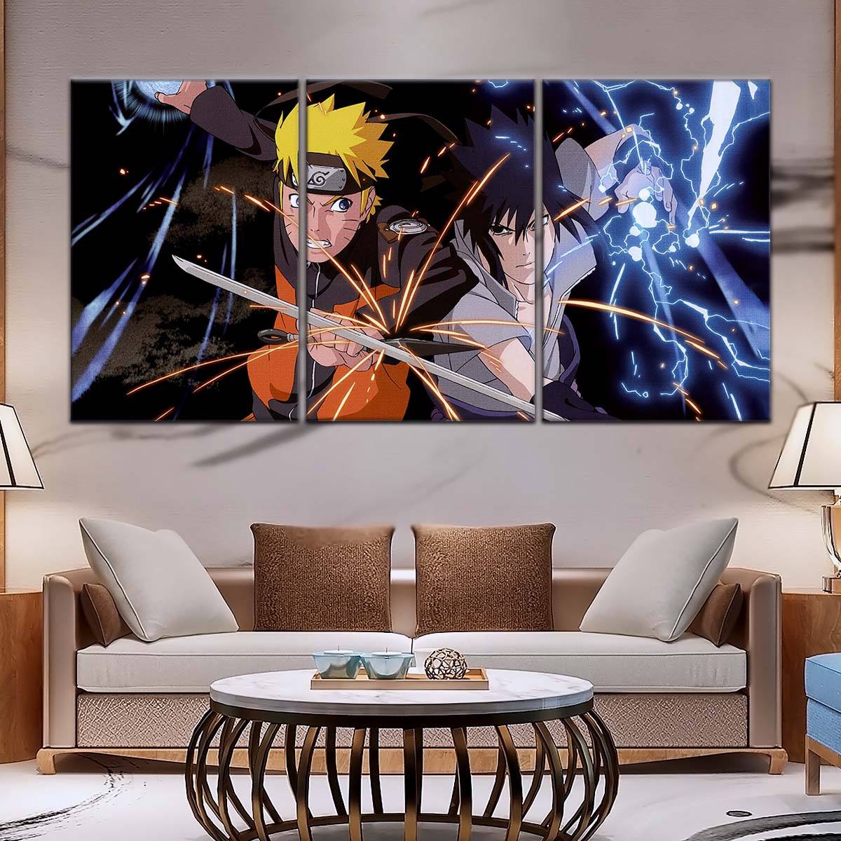 Naruto Wall Art - OP5013 - Naruto Uzumaki - Sasuke Uchiha - Naruto Poster - Naruto Canvas