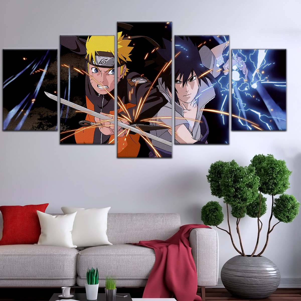Naruto Wall Art - OP5013 - Naruto Uzumaki - Sasuke Uchiha - Naruto Poster - Naruto Canvas