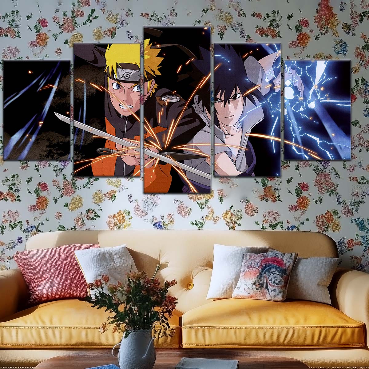 Naruto Wall Art - OP5013 - Naruto Uzumaki - Sasuke Uchiha - Naruto Poster - Naruto Canvas