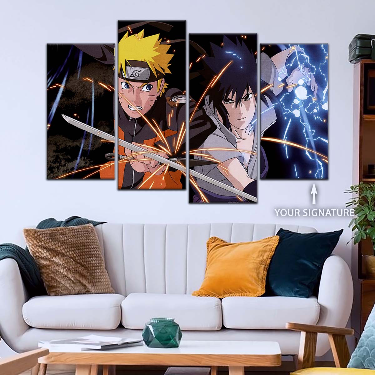 Naruto Wall Art - OP5013 - Naruto Uzumaki - Sasuke Uchiha - Naruto Poster - Naruto Canvas
