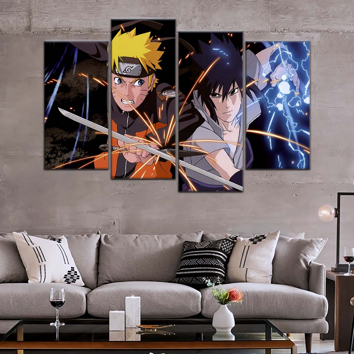 Naruto Wall Art - OP5013 - Naruto Uzumaki - Sasuke Uchiha - Naruto Poster - Naruto Canvas