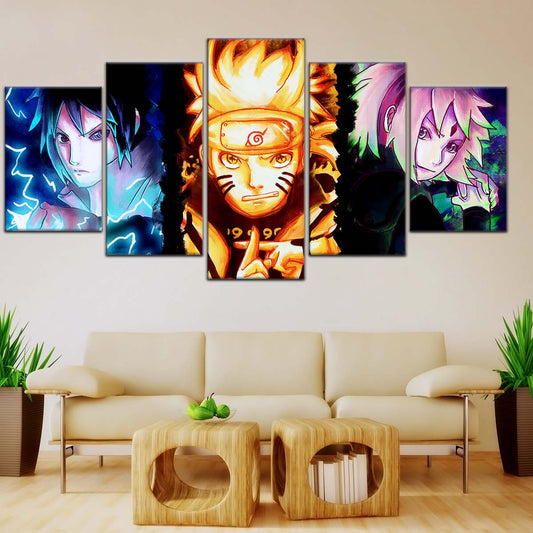 Naruto Wall Art - OP5015 - Sakura Haruno - Naruto Uzumaki - Sasuke Uchiha - Naruto Poster - Naruto Canvas