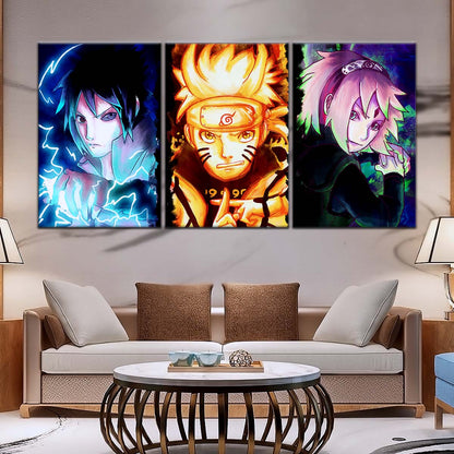 Naruto Wall Art - OP5015 - Sakura Haruno - Naruto Uzumaki - Sasuke Uchiha - Naruto Poster - Naruto Canvas