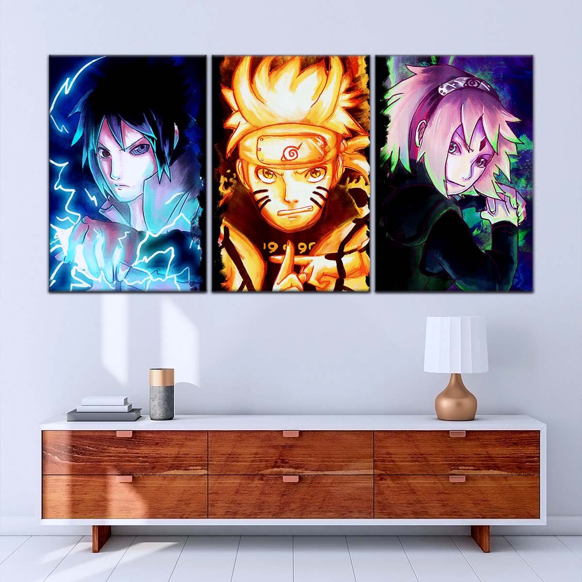 Naruto Wall Art - OP5015 - Sakura Haruno - Naruto Uzumaki - Sasuke Uchiha - Naruto Poster - Naruto Canvas