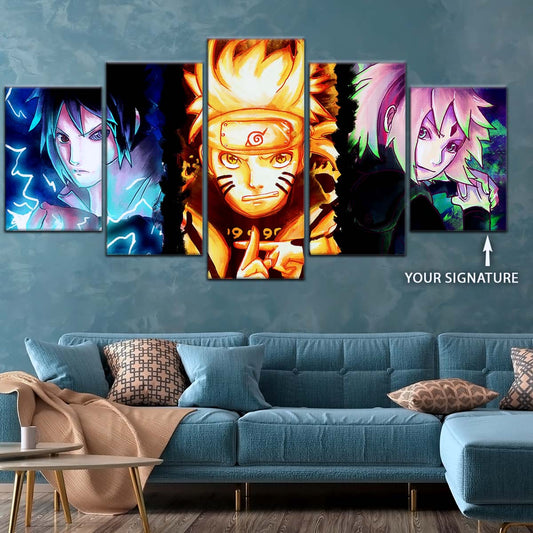 Naruto Wall Art - OP5015 - Sakura Haruno - Naruto Uzumaki - Sasuke Uchiha - Naruto Poster - Naruto Canvas