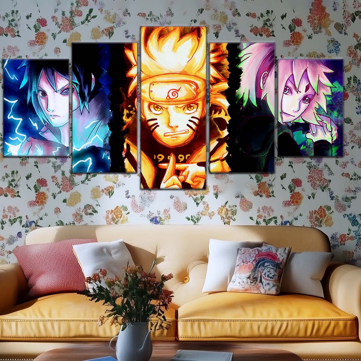 Naruto Wall Art - OP5015 - Sakura Haruno - Naruto Uzumaki - Sasuke Uchiha - Naruto Poster - Naruto Canvas