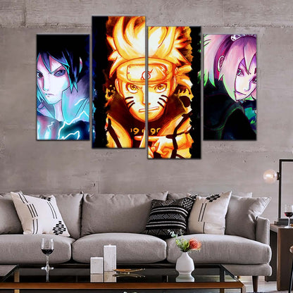 Naruto Wall Art - OP5015 - Sakura Haruno - Naruto Uzumaki - Sasuke Uchiha - Naruto Poster - Naruto Canvas