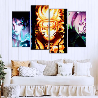 Naruto Wall Art - OP5015 - Sakura Haruno - Naruto Uzumaki - Sasuke Uchiha - Naruto Poster - Naruto Canvas