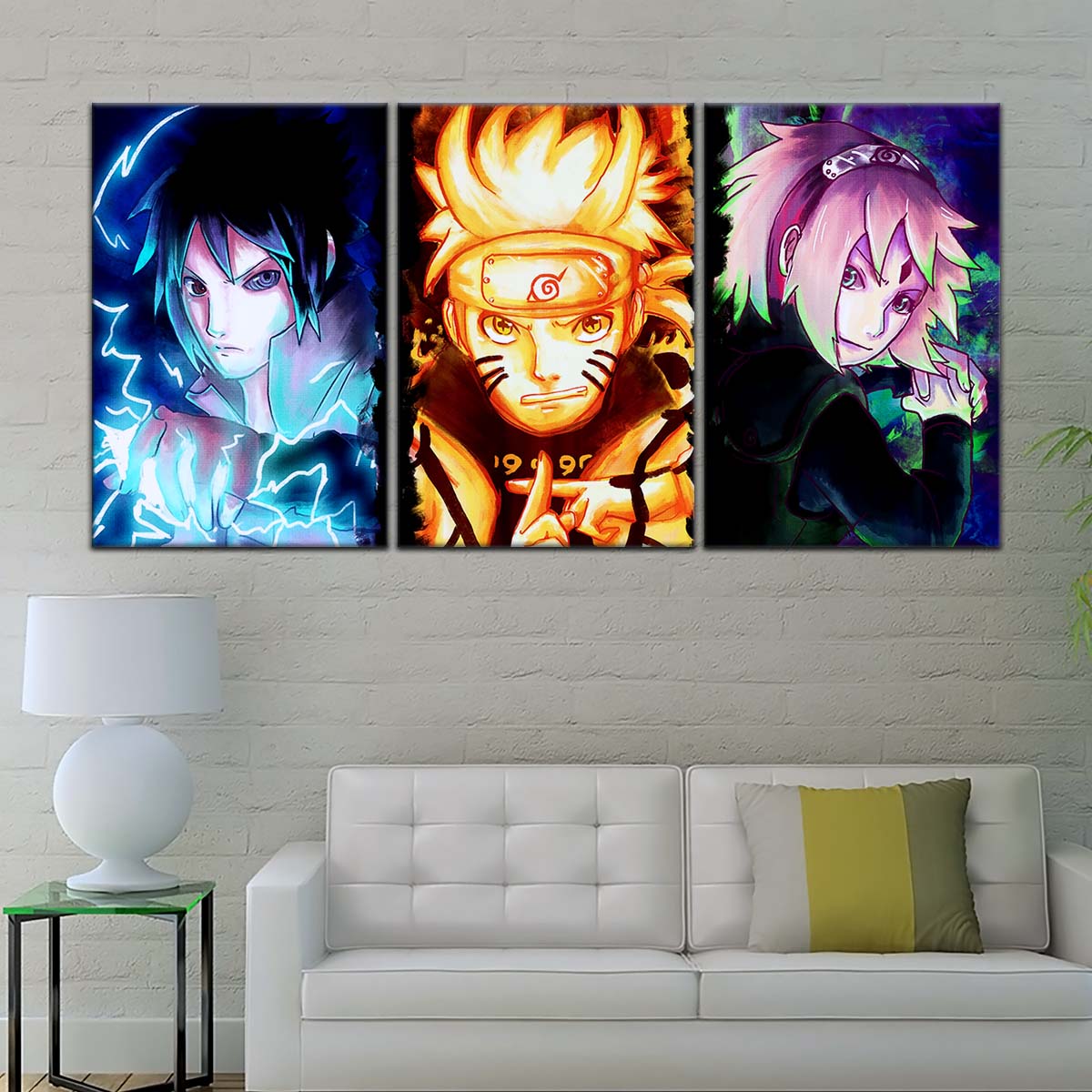 Naruto Wall Art - OP5015 - Sakura Haruno - Naruto Uzumaki - Sasuke Uchiha - Naruto Poster - Naruto Canvas