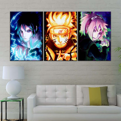 Naruto Wall Art - OP5015 - Sakura Haruno - Naruto Uzumaki - Sasuke Uchiha - Naruto Poster - Naruto Canvas