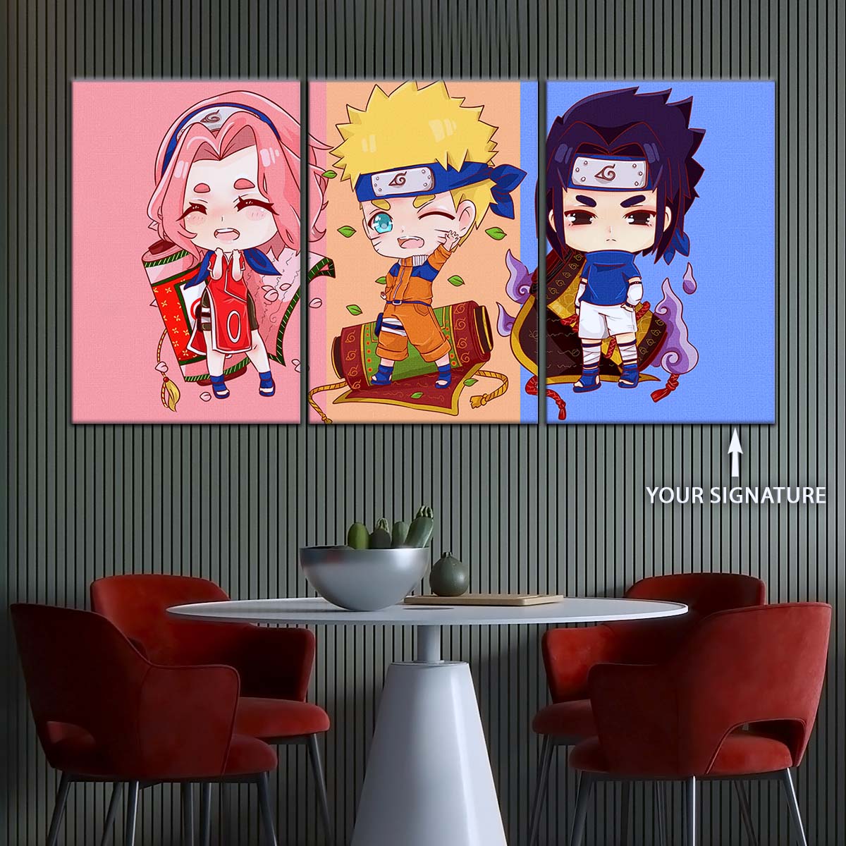 Naruto Wall Art - OP5016 - Sakura Haruno - Naruto Uzumaki - Sasuke Uchiha - Naruto Poster - Naruto Canvas