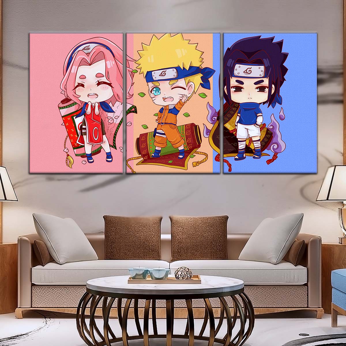 Naruto Wall Art - OP5016 - Sakura Haruno - Naruto Uzumaki - Sasuke Uchiha - Naruto Poster - Naruto Canvas
