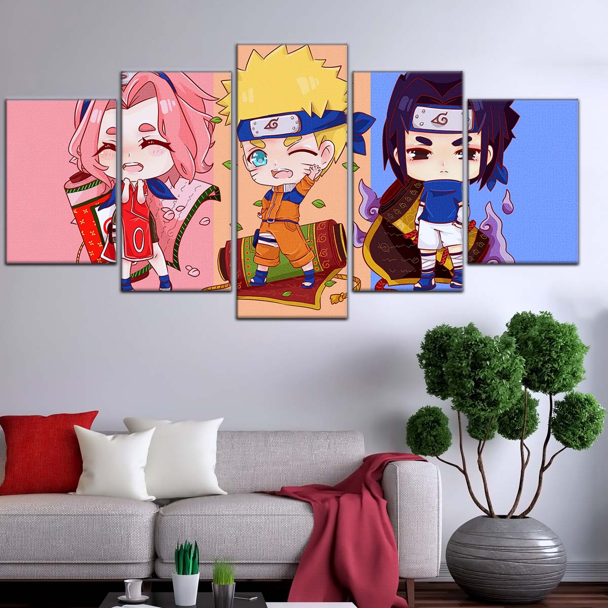 Naruto Wall Art - OP5016 - Sakura Haruno - Naruto Uzumaki - Sasuke Uchiha - Naruto Poster - Naruto Canvas