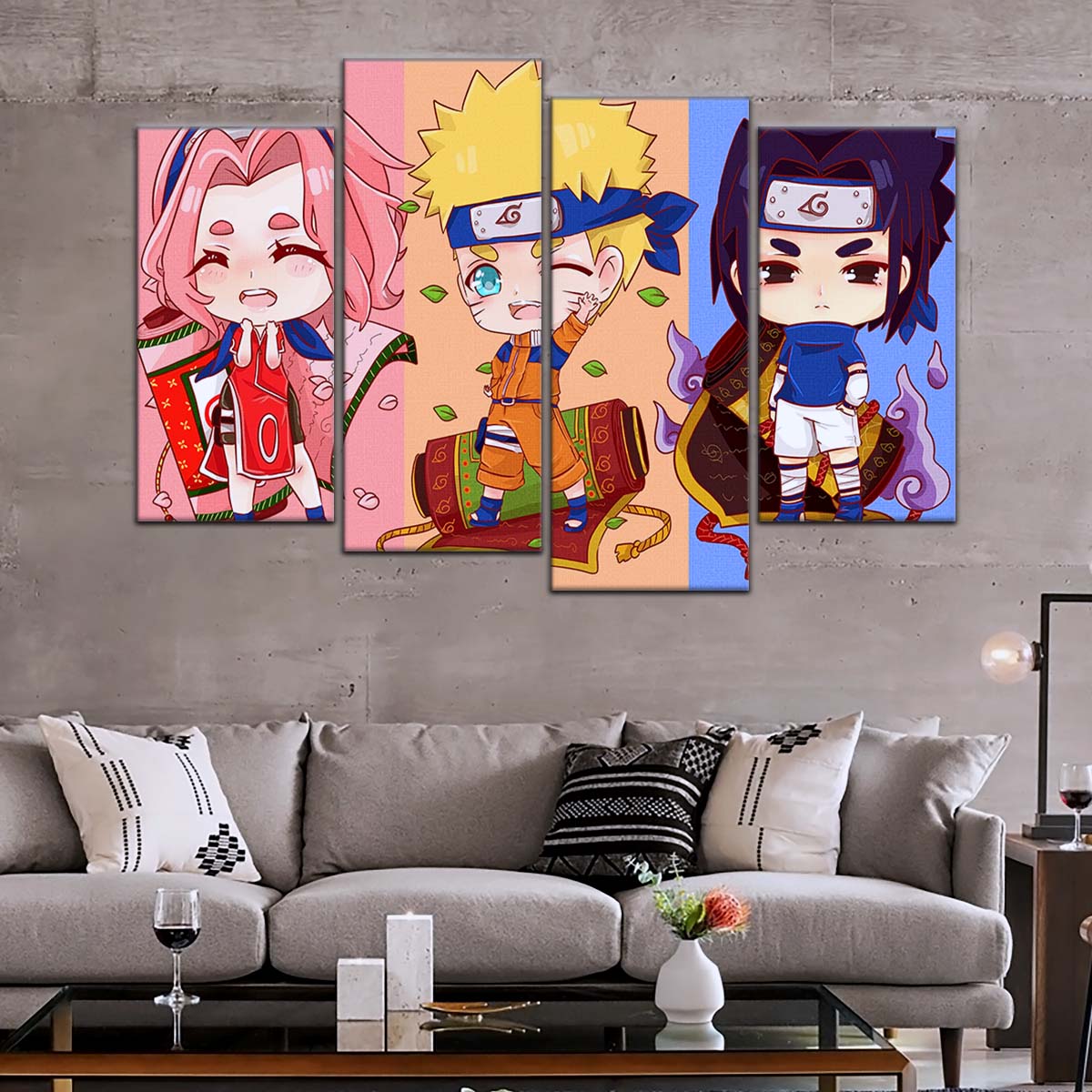 Naruto Wall Art - OP5016 - Sakura Haruno - Naruto Uzumaki - Sasuke Uchiha - Naruto Poster - Naruto Canvas