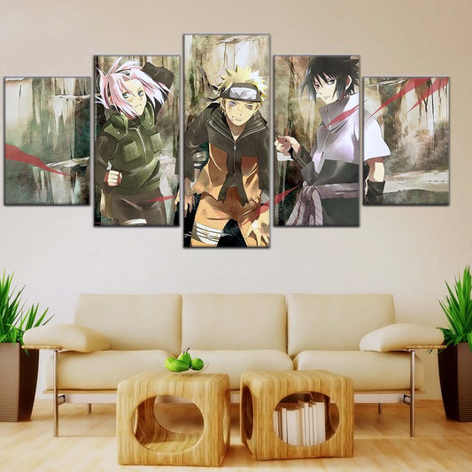 Naruto Wall Art - OP5017 - Sakura Haruno - Naruto Uzumaki - Sasuke Uchiha - Naruto Poster - Naruto Canvas