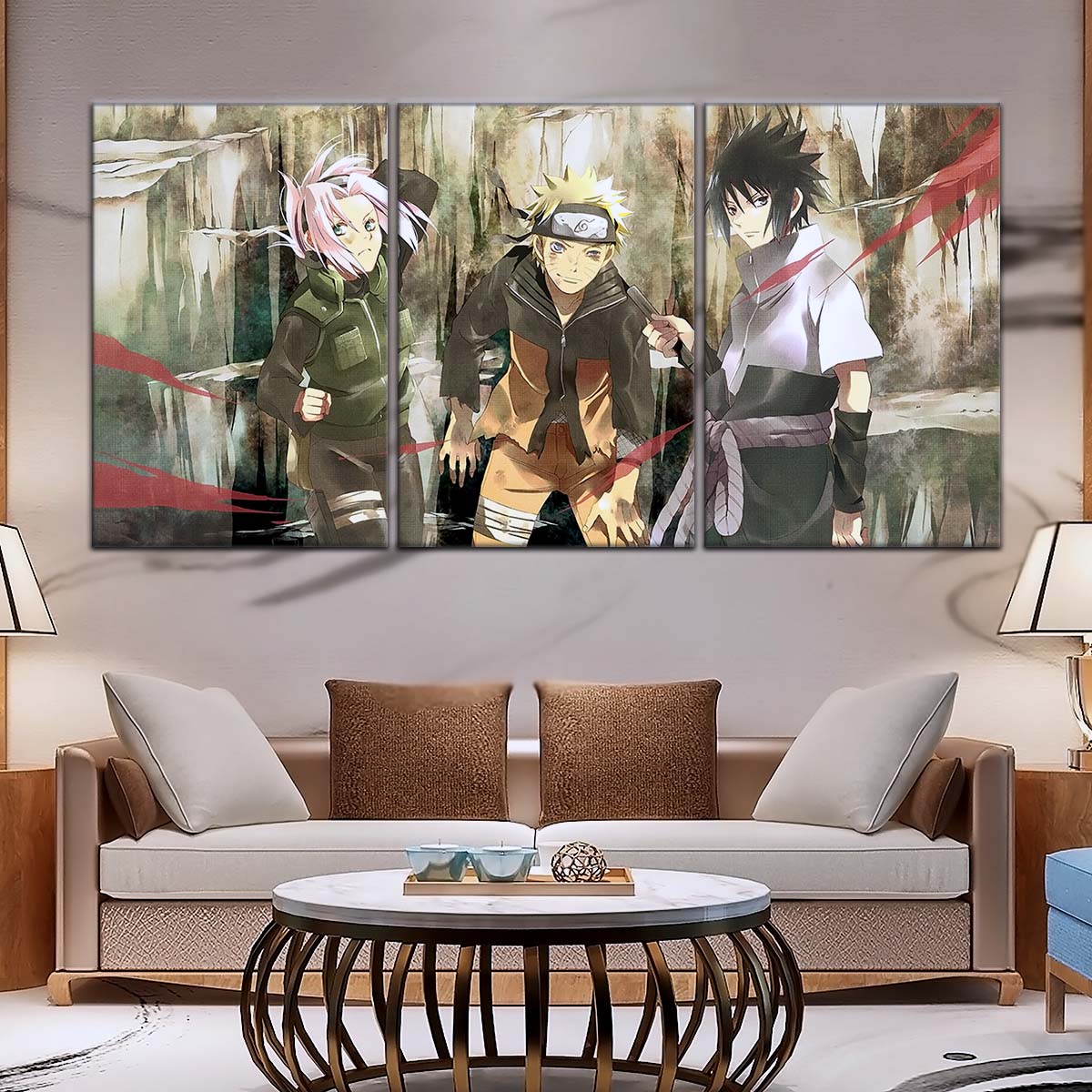 Naruto Wall Art - OP5017 - Sakura Haruno - Naruto Uzumaki - Sasuke Uchiha - Naruto Poster - Naruto Canvas