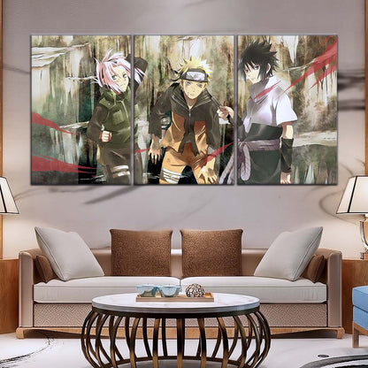 Naruto Wall Art - OP5017 - Sakura Haruno - Naruto Uzumaki - Sasuke Uchiha - Naruto Poster - Naruto Canvas