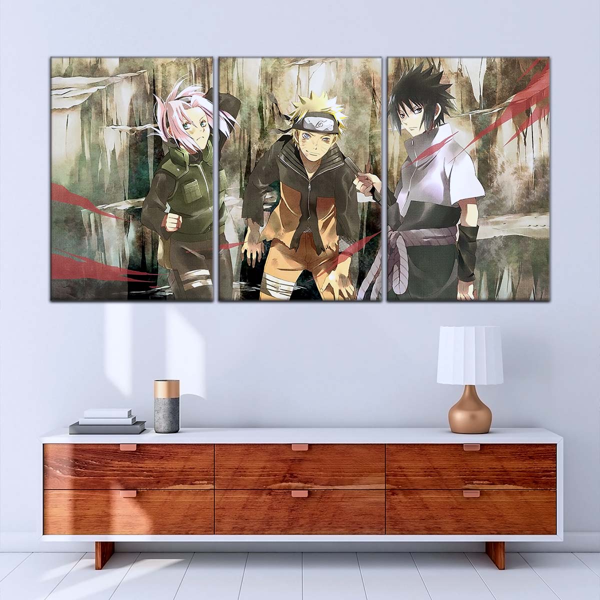 Naruto Wall Art - OP5017 - Sakura Haruno - Naruto Uzumaki - Sasuke Uchiha - Naruto Poster - Naruto Canvas