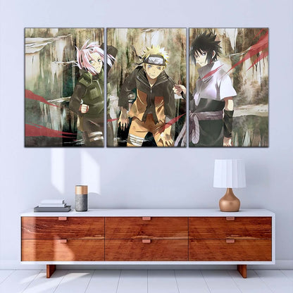 Naruto Wall Art - OP5017 - Sakura Haruno - Naruto Uzumaki - Sasuke Uchiha - Naruto Poster - Naruto Canvas