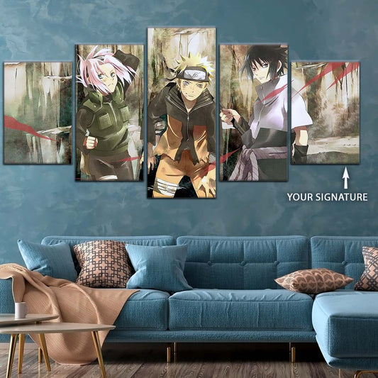 Naruto Wall Art - OP5017 - Sakura Haruno - Naruto Uzumaki - Sasuke Uchiha - Naruto Poster - Naruto Canvas