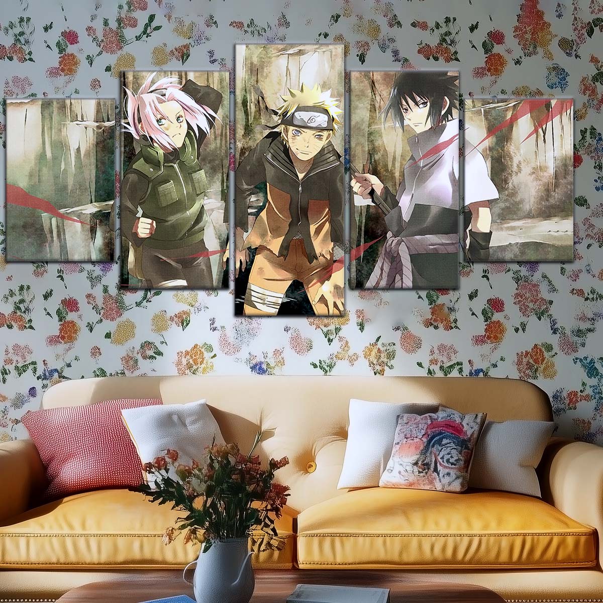 Naruto Wall Art - OP5017 - Sakura Haruno - Naruto Uzumaki - Sasuke Uchiha - Naruto Poster - Naruto Canvas