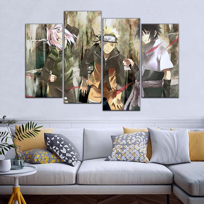 Naruto Wall Art - OP5017 - Sakura Haruno - Naruto Uzumaki - Sasuke Uchiha - Naruto Poster - Naruto Canvas