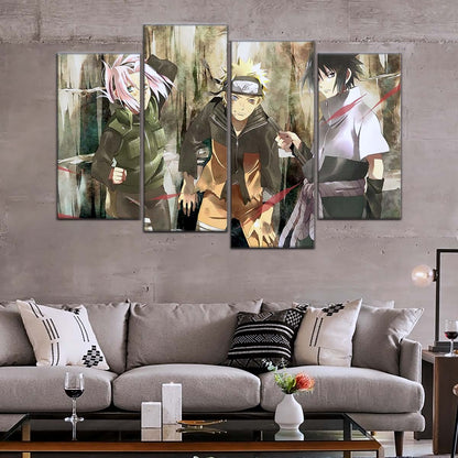 Naruto Wall Art - OP5017 - Sakura Haruno - Naruto Uzumaki - Sasuke Uchiha - Naruto Poster - Naruto Canvas