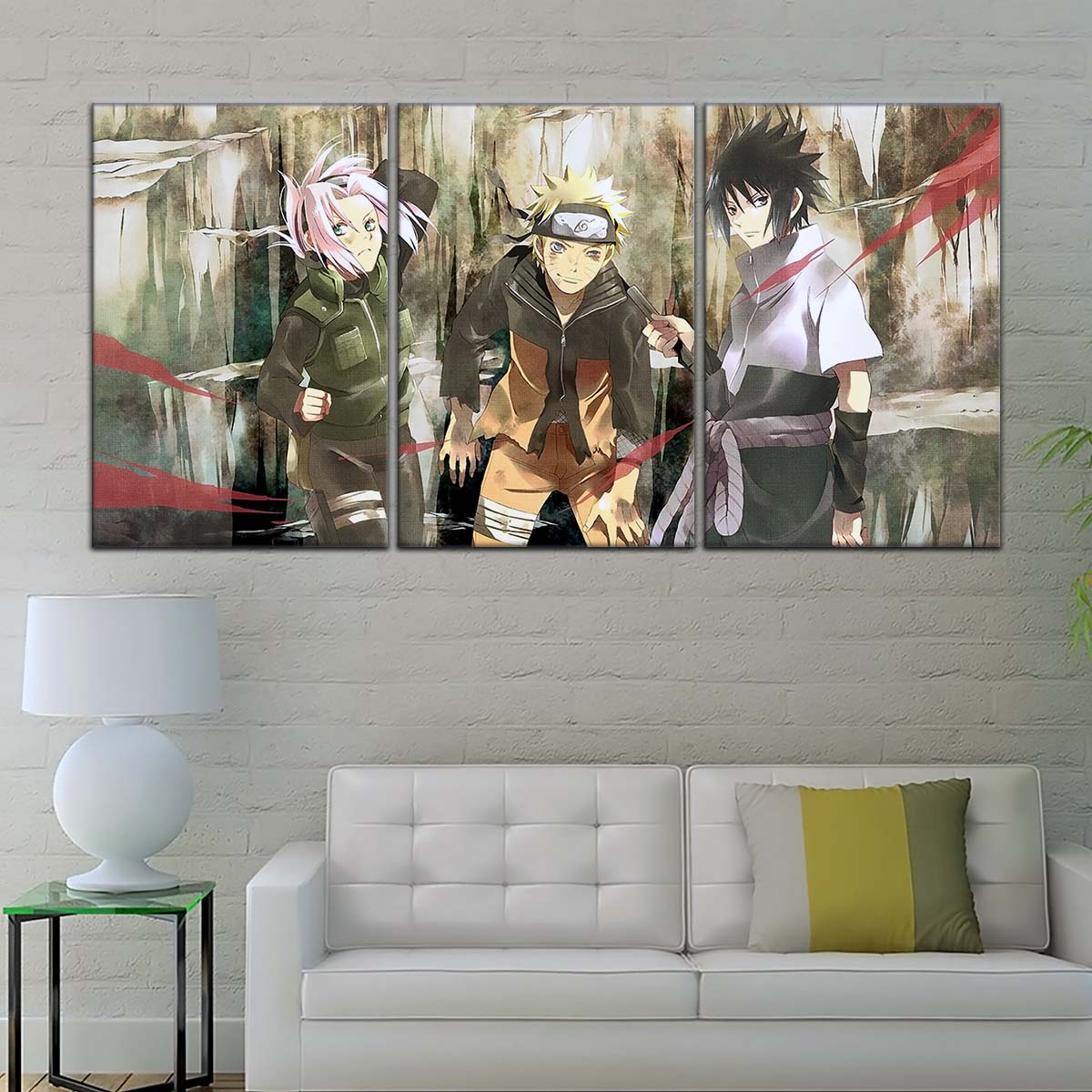 Naruto Wall Art - OP5017 - Sakura Haruno - Naruto Uzumaki - Sasuke Uchiha - Naruto Poster - Naruto Canvas