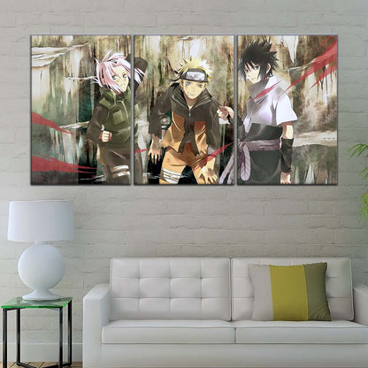 Naruto Wall Art - OP5017 - Sakura Haruno - Naruto Uzumaki - Sasuke Uchiha - Naruto Poster - Naruto Canvas